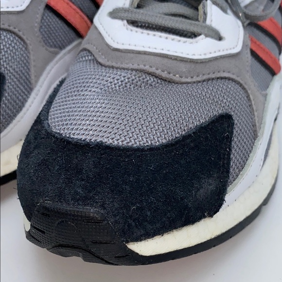 Adidas Tresc Run Grey Scarlet Men's Athletic Shoes Size 13 - Picture 11 of 13